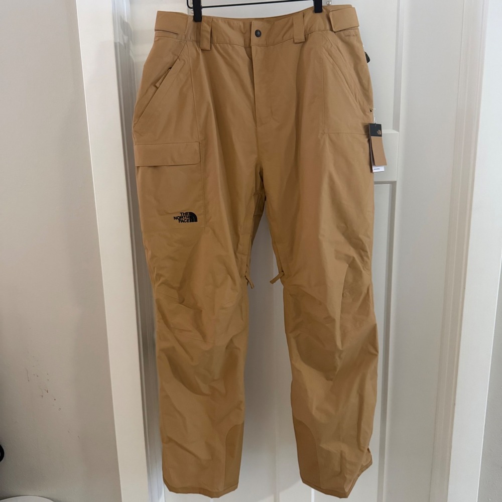 NWT The North Face Freedom Insulated Ski Snow Pants Waterproof Women's 1X Tan